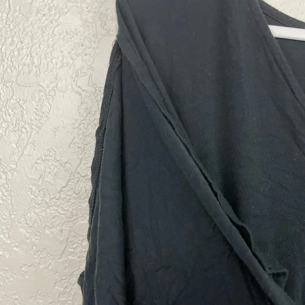 Isabel maternity black duster short sleeve black maxi dress - Picture 7 of 9